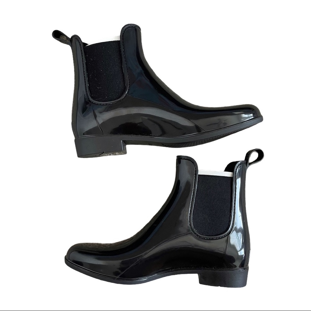 J Crew Women’s Chelsea Ankle Rain Black Boots